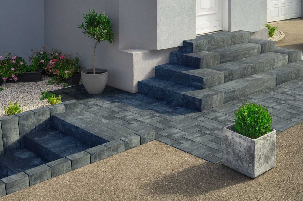 Stopień schodowy Pater 100x35x15 cm Szary Muszlowy Gabro WYPRZEDAŻ !!