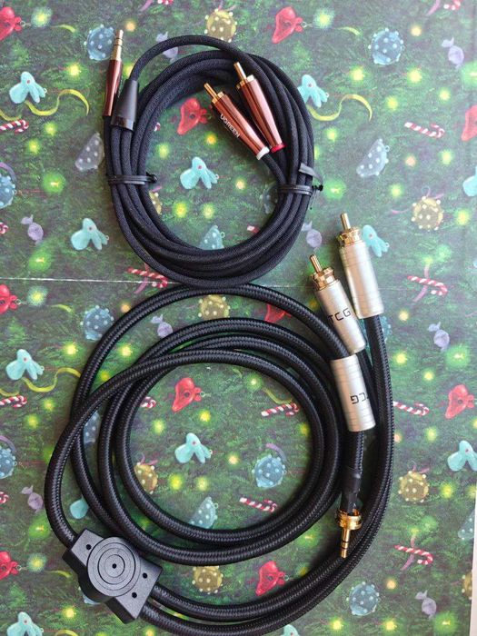 Кабель 3.5 мм на 2RCA Hi-Fi Monster ATAUDIO EMK UGREEN YYTCG 0.5 - 5 м