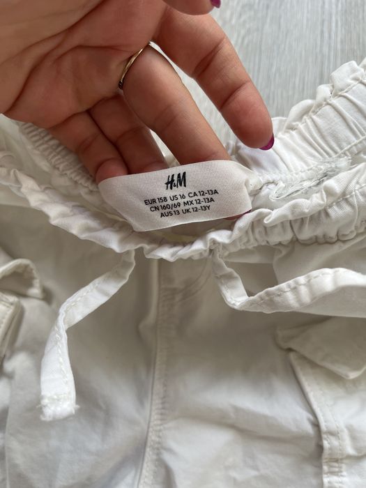 H&M spodnie bojówki 158 jak nowe