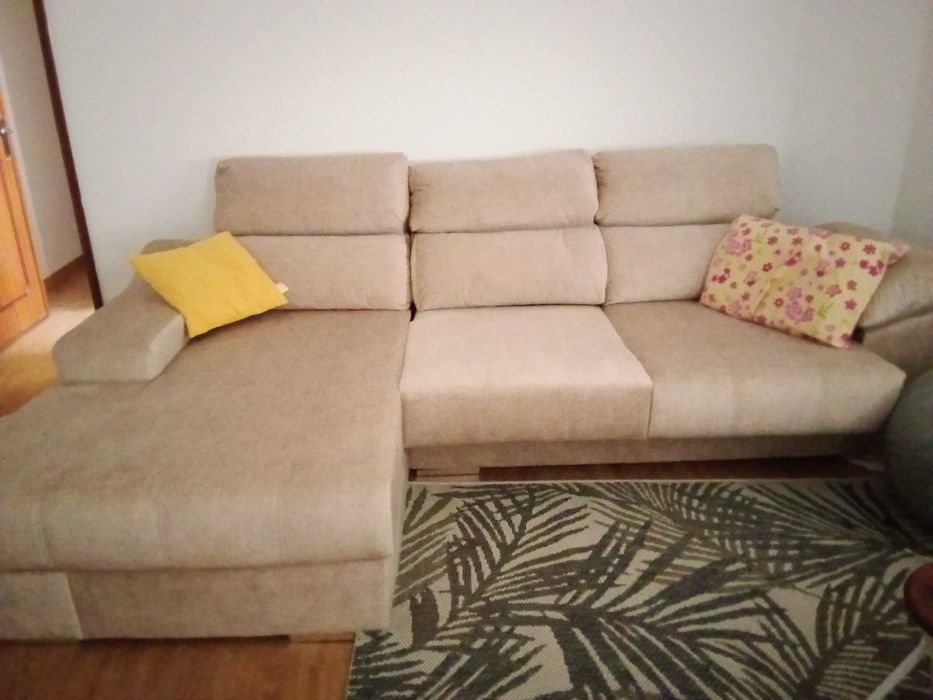 Sofa Beje Chaise lounge