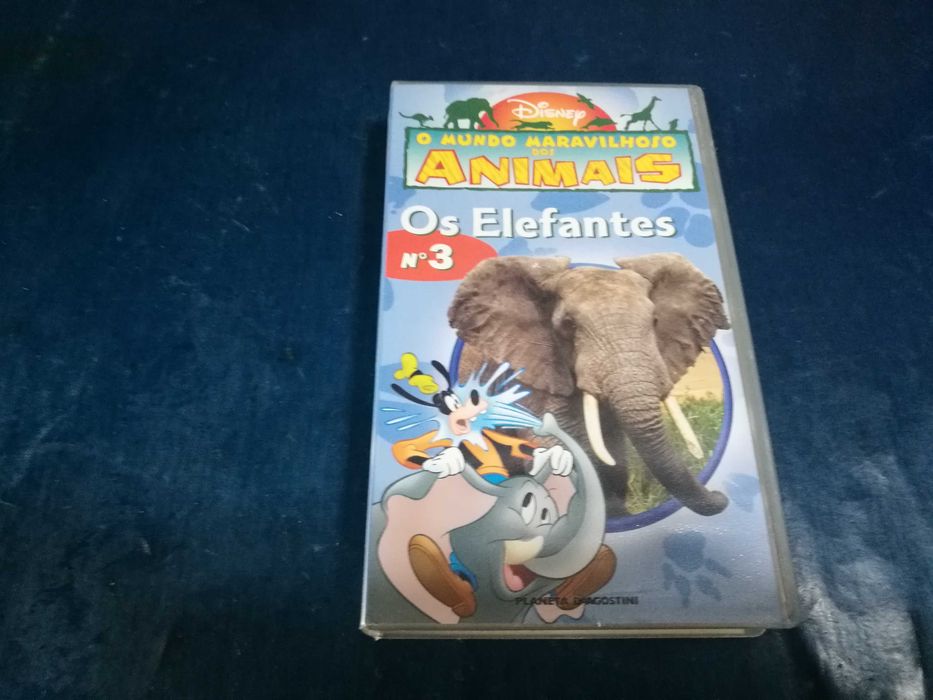 O MUNDO MARAVILHOSO DOS ANIMAIS-OS ELEFANTES Nº3 VHS (áudio Português)