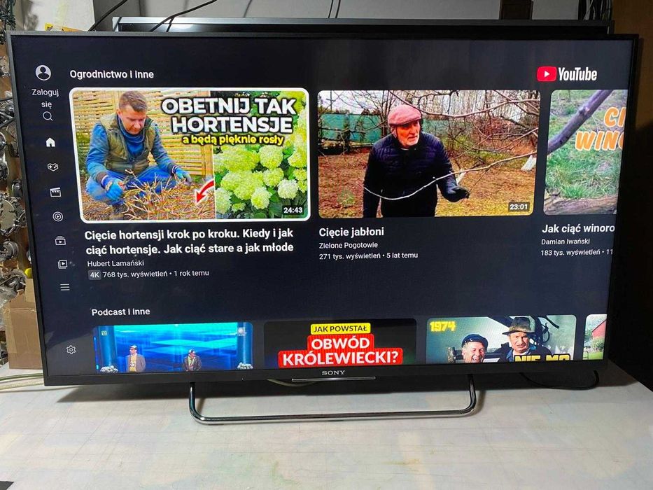 Sony LED 43 cale Full HD.  Smart TV: Android TV. Wi Fi  DVB-T2 - HYC.