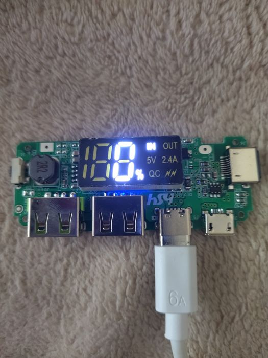 Плата зарядки повербанка с индикатором.