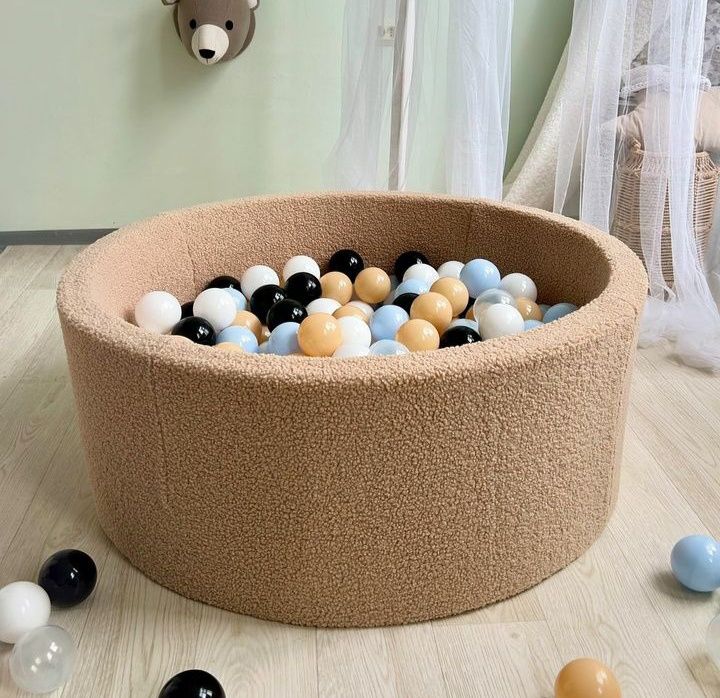 Сухой бассейн Тедди для детей с шариками и без. Басейн з кульками.