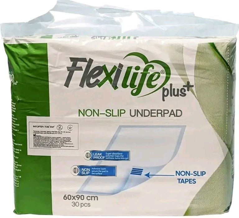 Пелюшки ТM Flexi life plus. 60 х 90 см.
Кількість 30 шт в упаковці.

В
