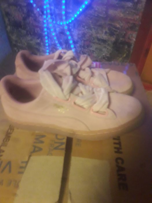 Женские кроссовки Puma Suede Heart Reset Pink 363229-02