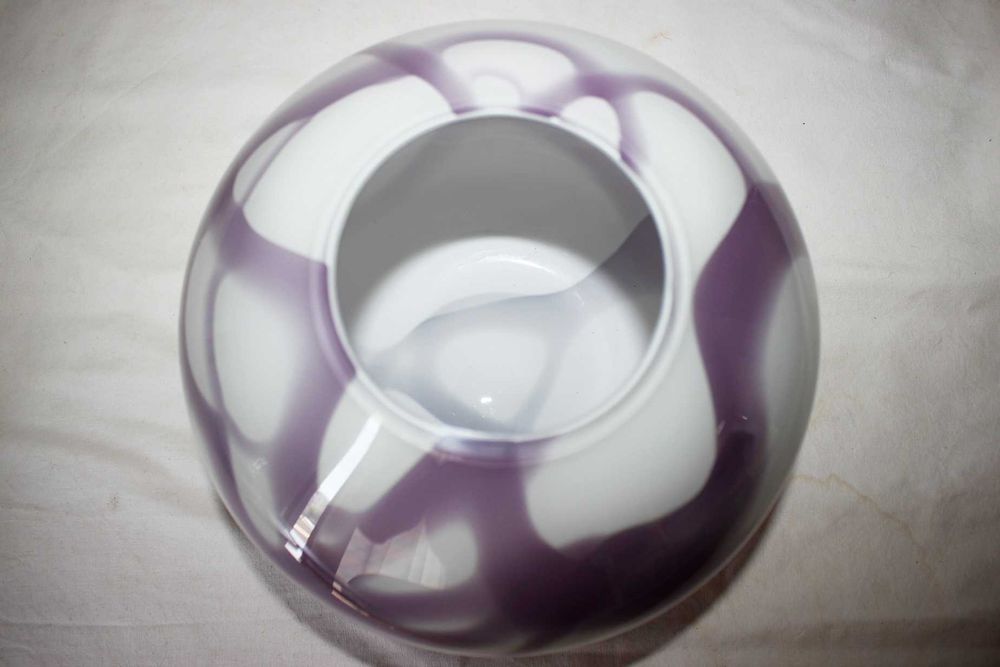 Jarra / vaso - Vidro opalino - Made in Poland - Provavelmente Jozefina