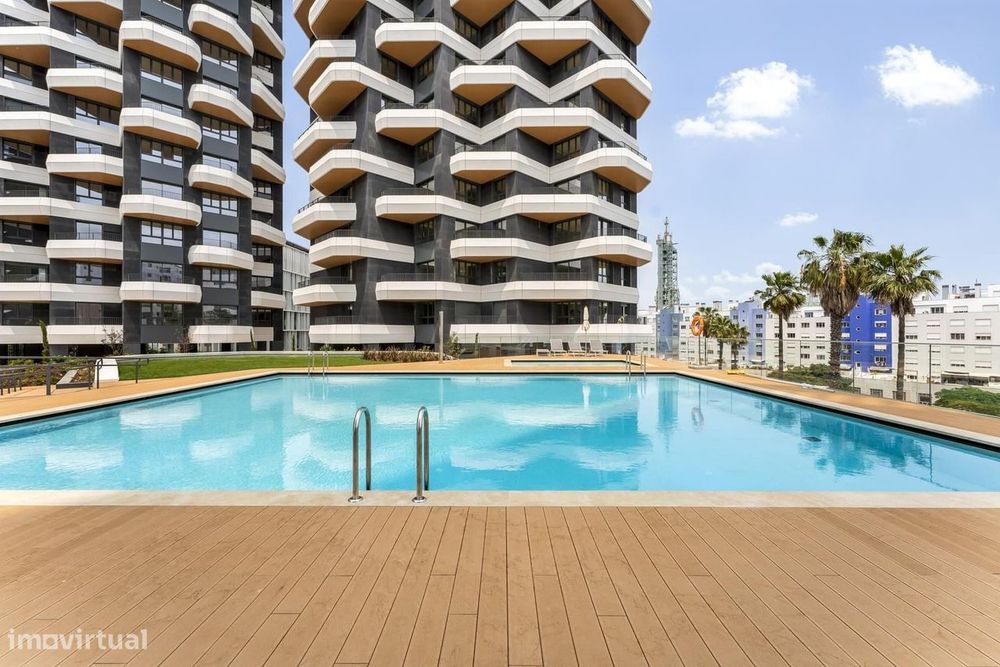 Apartamento T1 com piscina, Parque das Nações, Lisboa
