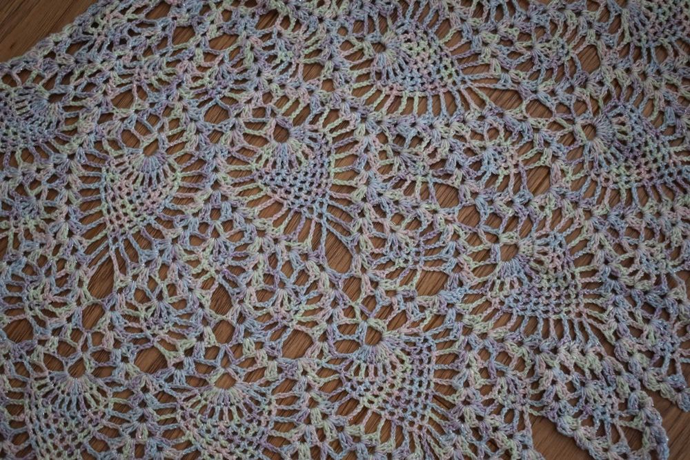 Chusta na szydełku 100 % handmade