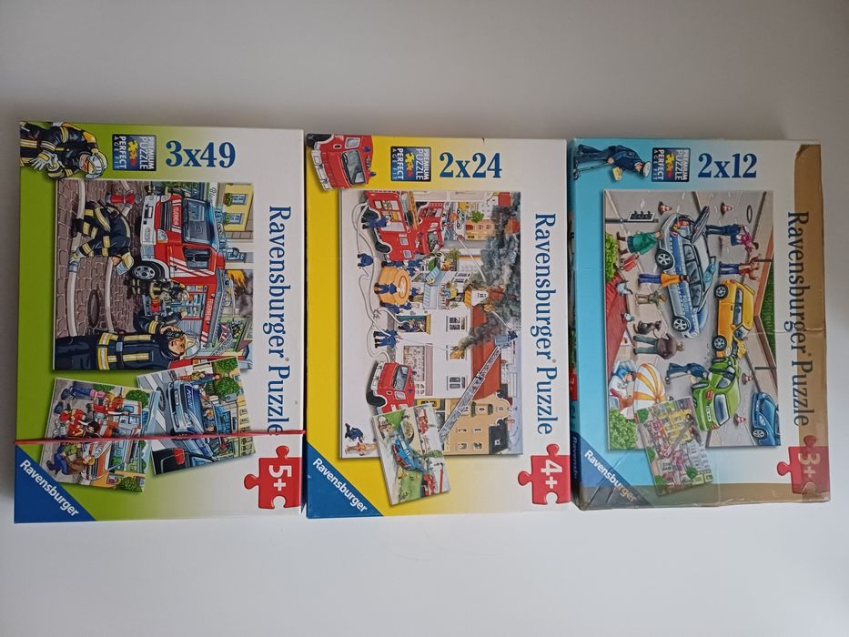 Puzzle dla fana policja straż karetka pojazdy ratunkowe