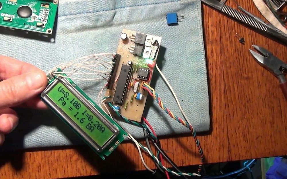 Цифровой вольтамперметр с защитой, на базе микроконтроллера PIC16F876