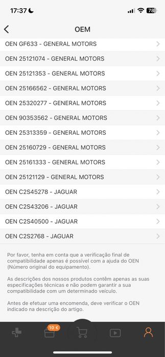 Filtro de combustível alfa Romeo, Audi, GM, Fiat, Daewoo, Jaguar