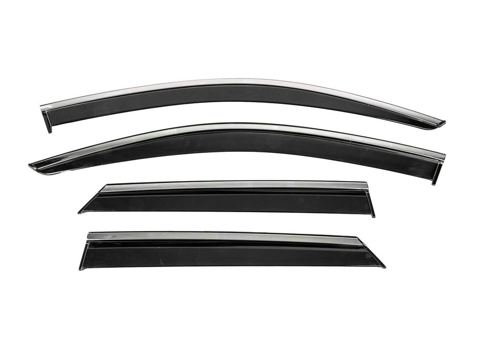 Volkswagen T-Cross 2019- рр. Вітровики з хромом Niken Luxury (4 шт)