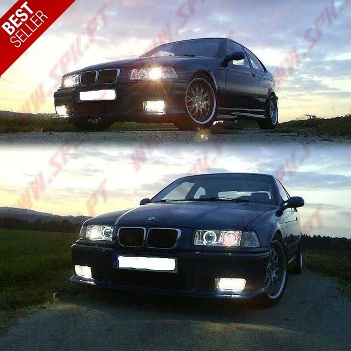 Faróis de Nevoeiro BMW Serie 3 E36 - Look Clear / Smoke / Amarelo