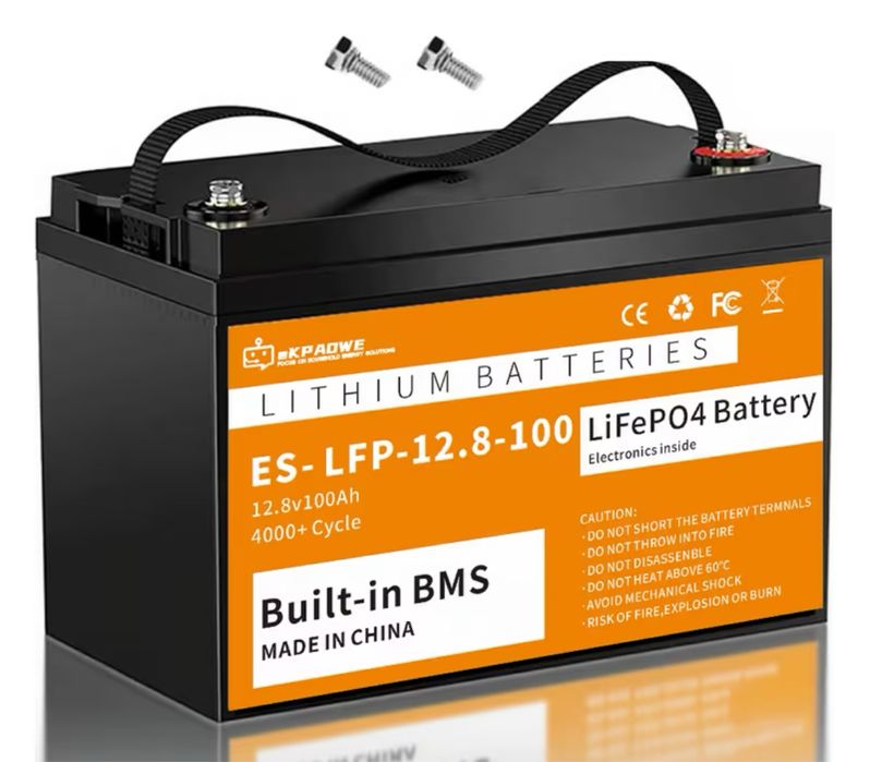 Akumulator litowy LiFePO4 12,8V 100Ah z wbudowanym BMS