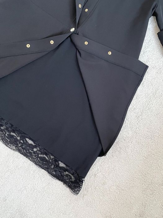 Sukienka czarna rozmiar S M L 36 z koronką ciążowa tunika 38 40