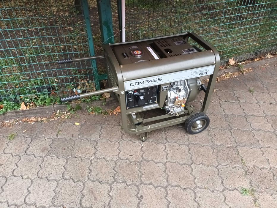 Майже новий, генератор Compass 5,5 кВт / 6 кВт 230 В 6GF-ME-F3 дизель