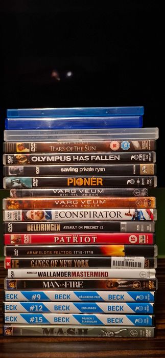 Zestaw filmów akcji 20 filmów, Wojenne, Angielski, Norweski, Okazja !