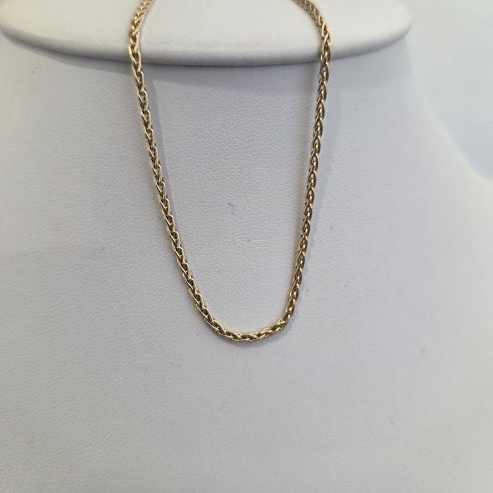 Złoty łańcuszek 585 splot lisi ogon długość. 45cm