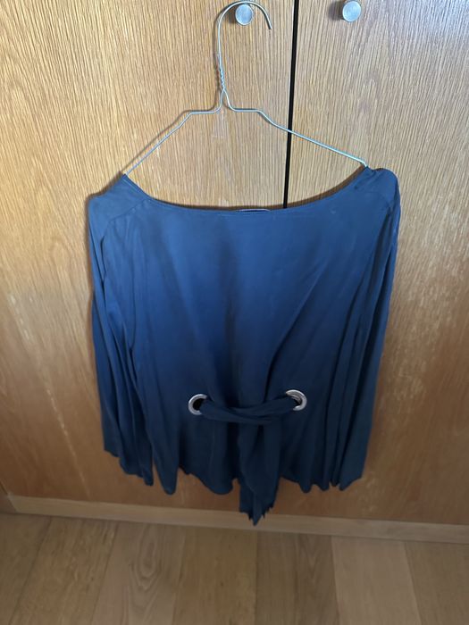 Blusa Uterque azul acizentado
