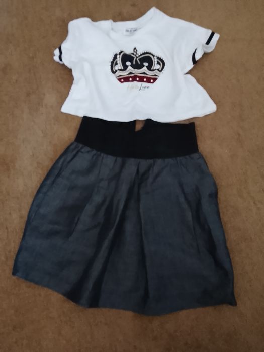 Conjunte menina saia e t shirt