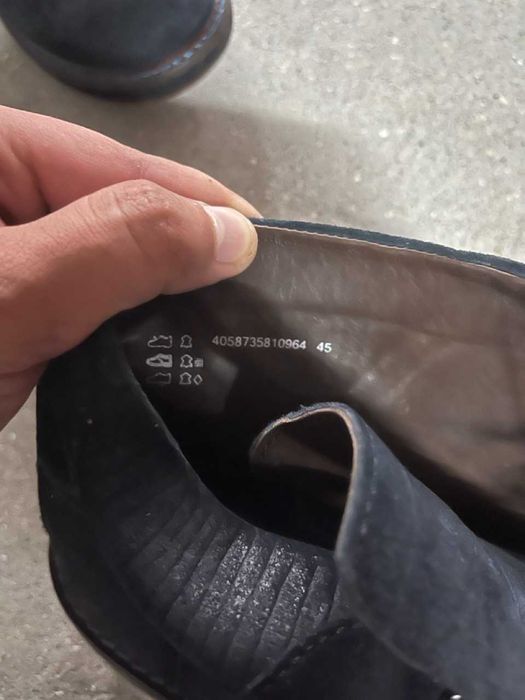 botas de camurça azul tamanho 45