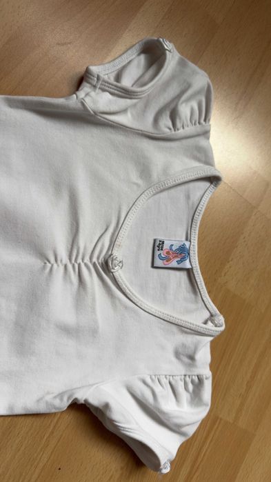 Białe body na balet strój na balet rozmiar 98-104cm