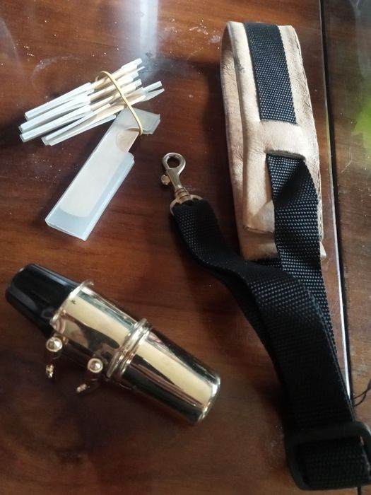 Ustnik saksofonu Saksofon Henri Selmer Paris France obroża ustnikik