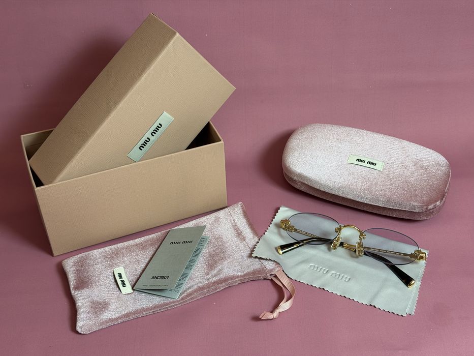 Окуляри miu miu лінза сіро-голубий градієнт
