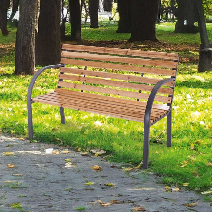 Садова лавка PX-GB-1 Practixx  Довжина 120 см Антрацитове дерево