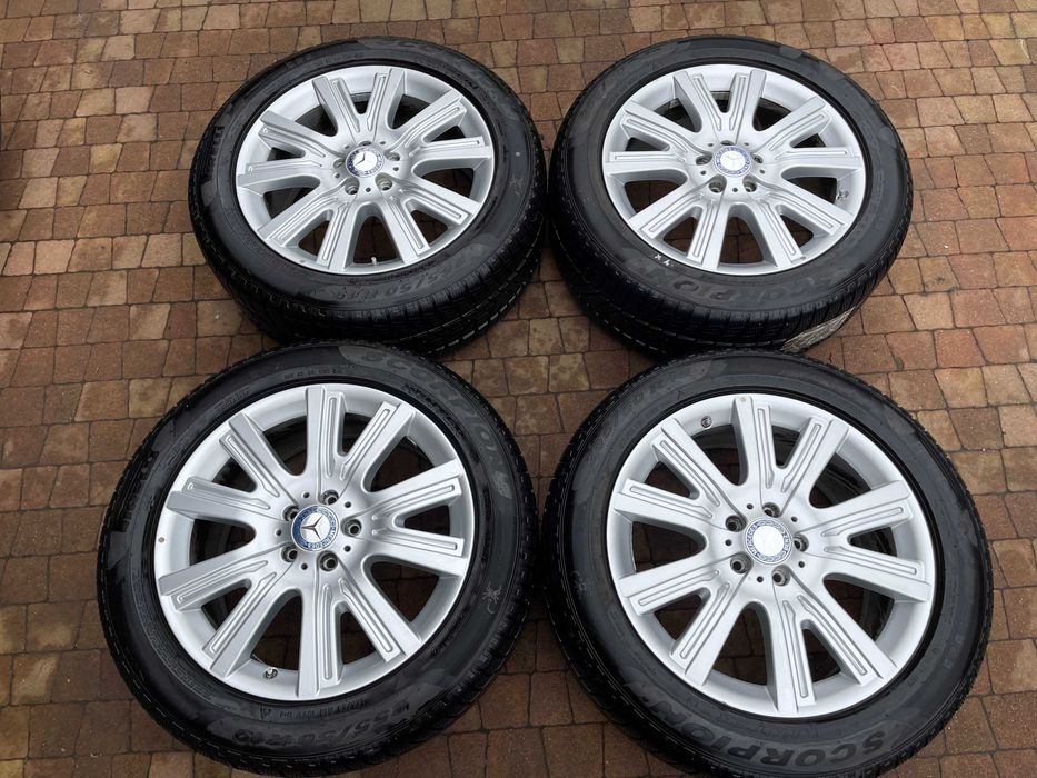 3719. Alufelgi 19" oryginalne koła letnie Mercedes ML W164 W klasa GLE 5x112 255/50/19 2024r Continental