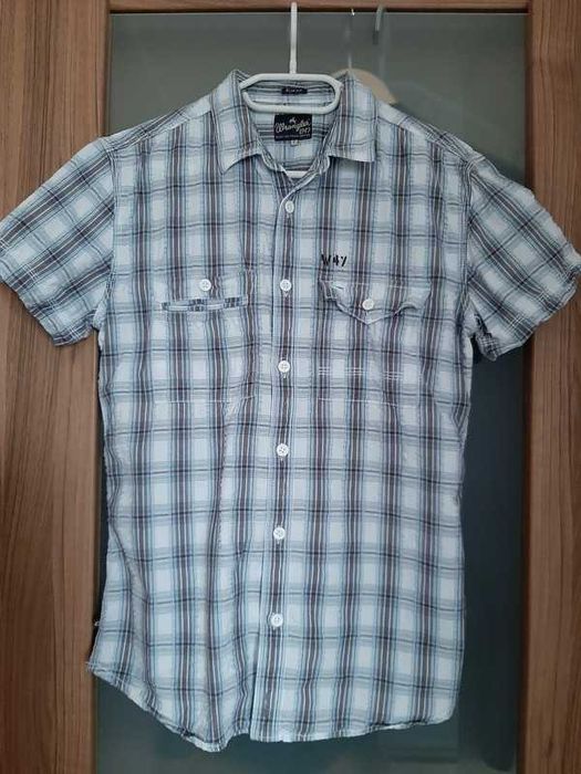 Męska koszula z krótkim rękawem S