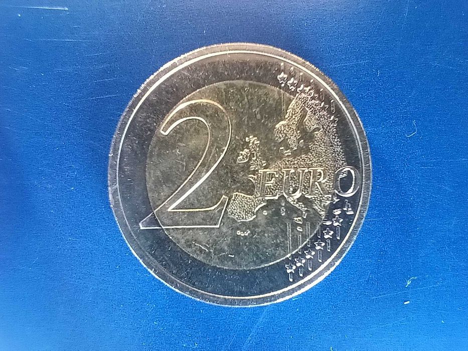 Moeda 2 Euros com Defeito