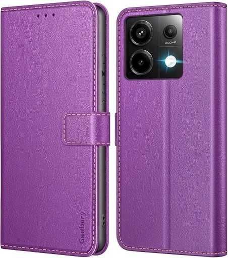 Etui z klapką Ganbary do Xiaomi Redmi Note 13 Pro 5G FIOLETOWY