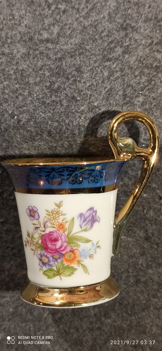 Porcelana KOLEKCJONERSKA DUO Mokka Złocenia