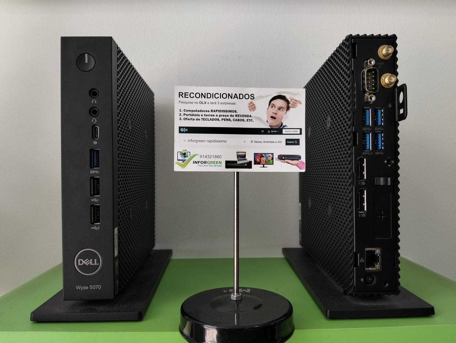 Mini PC Dell 5070 16GB Ram e disco SSD M2 256GB - W11 - Placa Wireless e Antenas