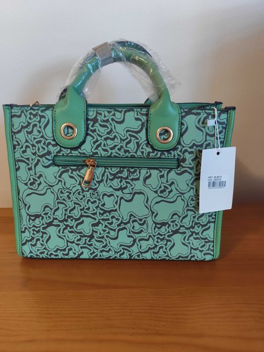 Mala verde com alça