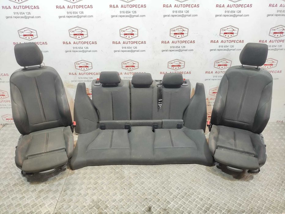 Conjunto Bancos Tecido BMW Série 1 F21 3 Portas Sport Line Pré LCI 2011 a 2015 Original