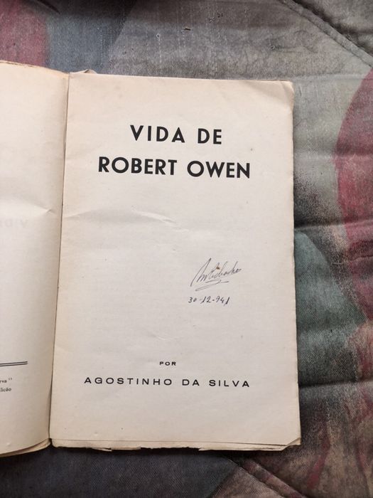 Edição de Autor - Agostinho da Silva | Vida de Robert Owen (1941)