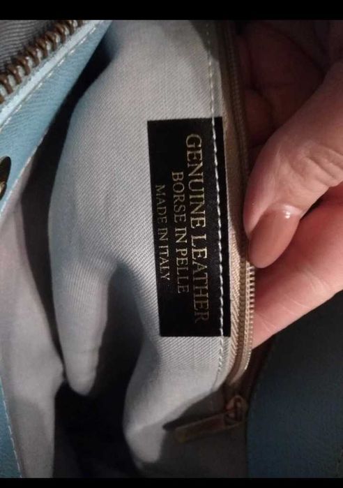 Torebka skórzana włoska