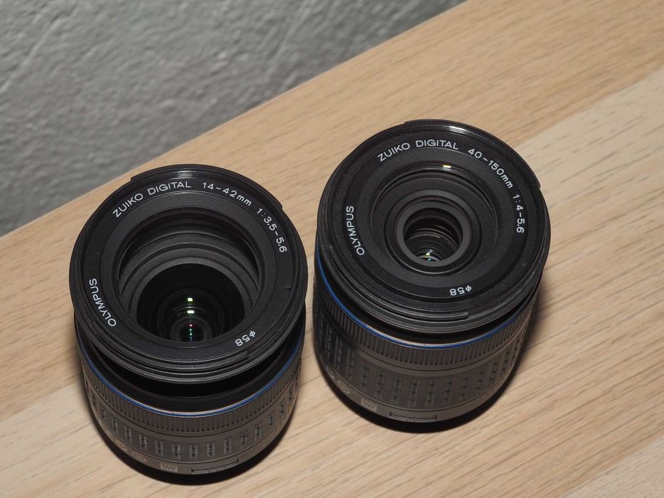 Aparat lustrzanka Olympus E-420 + 2 obiektywy + karta 4GB