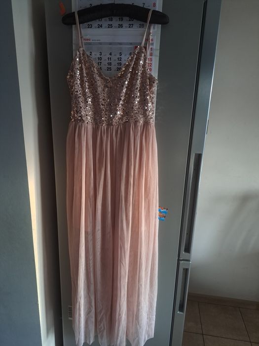 Sukienka maxi cekiny S