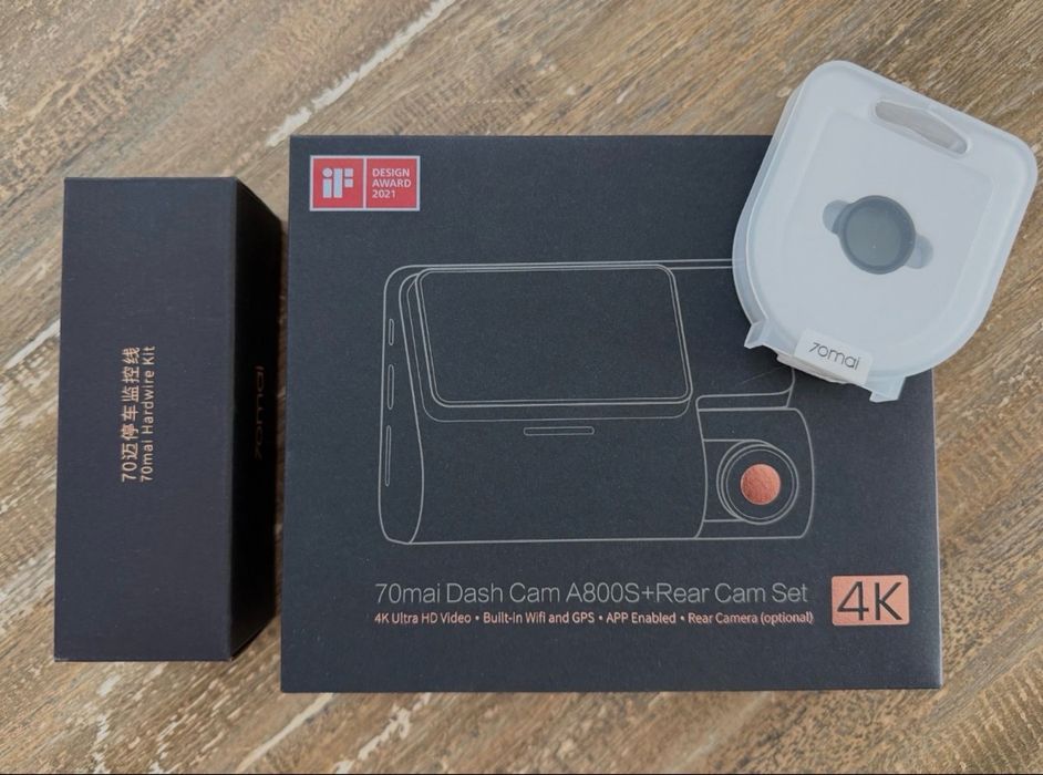 Відеореєстратор 70mai Dash Cam A800S 4к + Rear Cam Set
