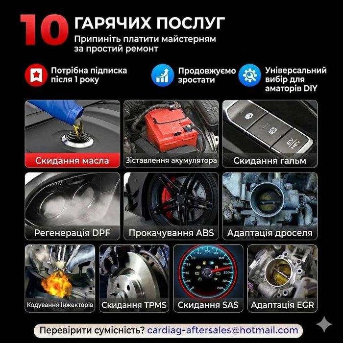 Автосканер Ediag Link сканер помилок Kingbolen OBD2