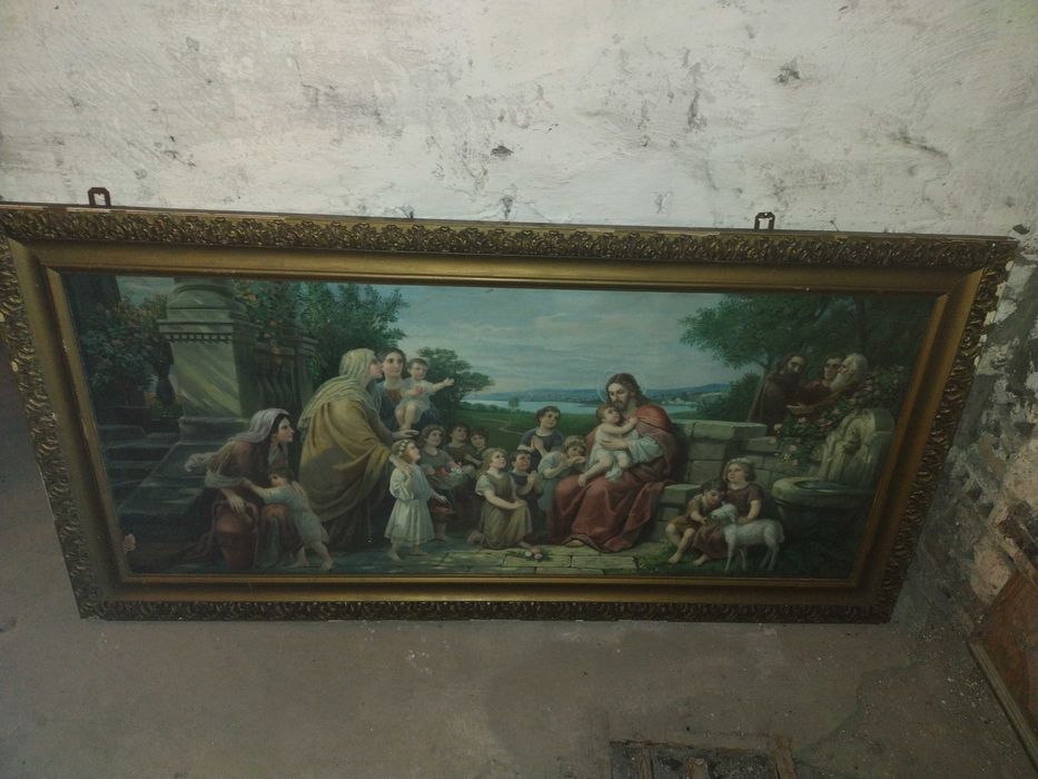Stary obraz Pan Jezus w Ogrodzie