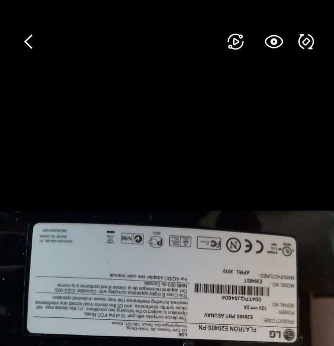 Монитор 20" LG E2040S-PN LED/16:9/VGA class B