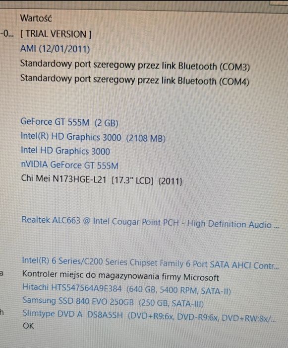 Laptop Asus N75S Multimedialny