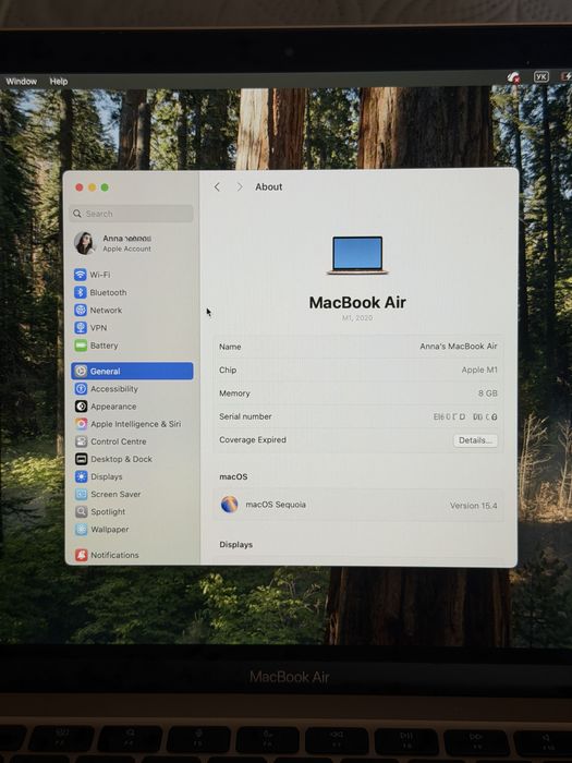 MacBook Air 13″ Rose Gold M1 2020 / 8 GB RAM / 256 GB SSD