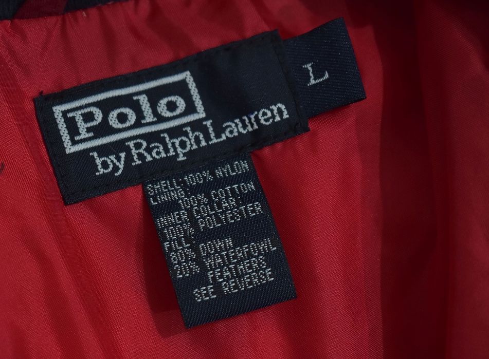 Ralph Lauren Vintage Puchowa Kurtka Męska Puffer Bomber L