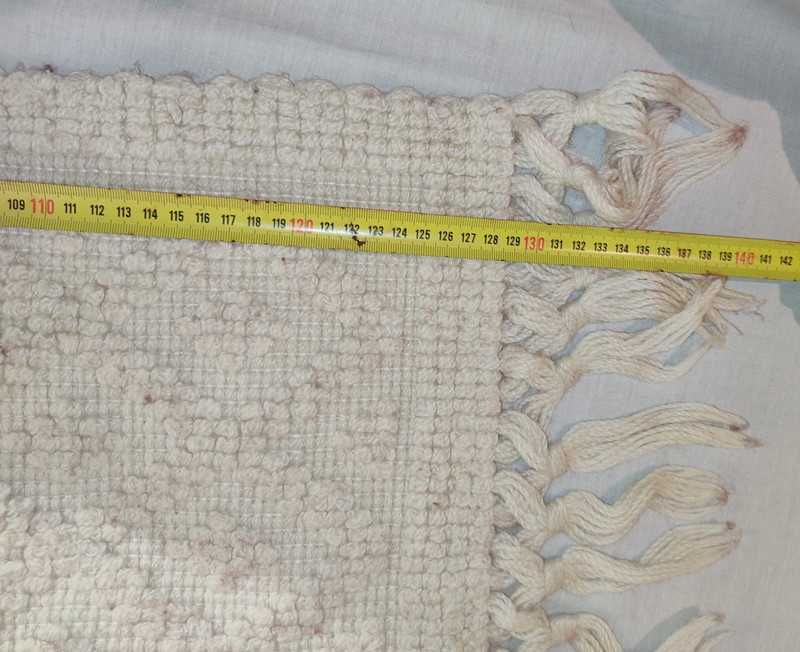 Conjunto de três tapetes em algodão